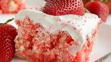 Strawberry Jello Poke Cake