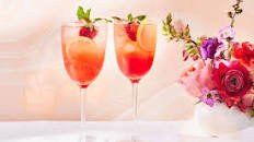 Strawberry-Rhubarb Spritzes