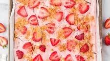 Strawberry Shortcake Frozen Yogurt Bark