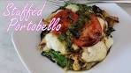 Stuffed Portobello Mushroom - Caprese Style with Chicken