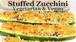 Stuffed Zucchini Vegetarian and Vegan Recipe