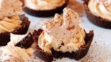 Super Creamy Light and Fluffy Yummy Chocolate Peanut Butter Mini Pies