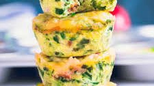 Superfood Breakfast Egg Muffins With Avocado And Spinach