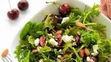 Supergreens Salad with Cherries and Feta