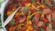 Sweet and Spicy Sausage with Peppers and Onions
