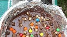 Sweet Candy-Loaded Campfire Brownies