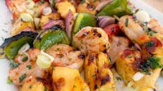 Sweet Chili Shrimp and Pineapple Skewers: