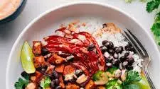 Sweet Potato and Black Bean Burrito Bowls