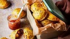 Sweet potato, butternut squash, spinach & feta hand pies