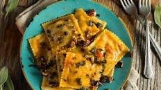 Sweet Potato Ravioli With Brown Butter Pecan Sauce Recipe