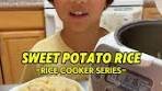 Sweet Potato Rice in the Rice Cooker!! It's sweet potato ...