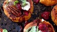 Sweet Potato Rounds with Goat Cheese Appetizer