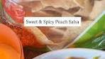 Sweet & Spicy Peach Salsa The backyard pool day SNACK ...