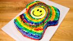T-Shirt Shaped Rainbow Tie-Dye Cake from Cookies ...