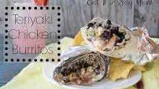 Teriyaki Chicken Burritos and How to Fold a Burrito