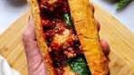 Thai Meatball Sub 🔥 A little spin on the classic Italian ...