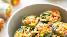 Thai Summer Rolls with Peanut Sauce