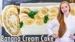 The BEST Banana Cream Cake Recipe!! With Cream Cheese ...