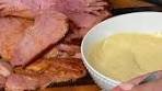 The BEST dang Ham Sauce for the holidays! Creamy Mustard ...