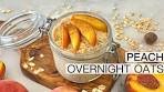 The Best Peach Overnight Oats Recipe | Meal Prep Breakfast