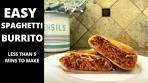 THE BEST SPAGHETTI BURRITO MADE IN LESS THAN 5 ...