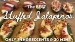 The Best Stuffed Jalapenos with Cream Cheese & Bacon