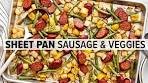 The Easiest SAUSAGE SHEET PAN MEAL with Cajun Flavor!