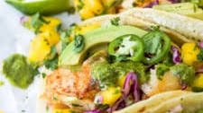 The Most Epic Grilled Fish Tacos with Mango Salsa