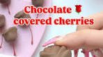 These rose chocolate covered cherries are the perfect little ...