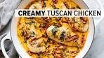 This CREAMY TUSCAN CHICKEN is a wow-worthy dinner ...