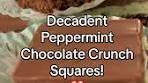 This peppermint chocolate crunch square is a absolute treat ...