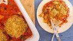 This Sicilian-style roasted peppers + eggplant are stuffed with ...