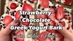 This Strawberry-Chocolate Greek Yogurt Bark is the perfect ...