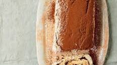 Tiramisu meringue roulade