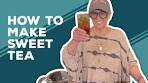 Today I'm showin' how I make my Southern sweet tea at home ...