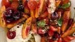 Tomato, Peach and Burrata Salad The peaches are here! It's ...