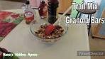 Trail Mix Granola Bars ~ Homemade money saving recipe