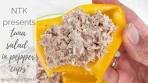 Tuna Salad in Pepper “Cups”