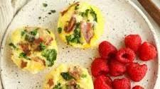 Turkey Bacon, White Cheddar and Spinach Egg Bites