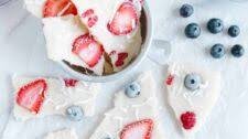 Vegan Frozen Yogurt Bark with Berries