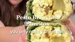 Vegan Pesto Breakfast Burritos (One Sheet Pan!)