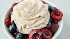 Vegan spiced coconut whipped cream