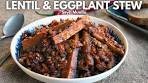 Vegan Turkish LENTIL & EGGPLANT Stew, Seyh Mualla