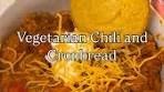 Vegetarian Chili and Cornbread Corn Bread Muffins Recipe ...