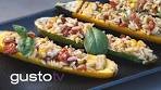 vegetarian grilled zucchini boats | watt's on the grill