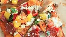 Veggie Loaded Flatbread Pizza