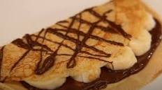 VIDEO RECIPE: Crepes with Peanut Butter & Bananas Recipe