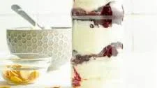 Warm Cherry And Greek Yogurt Parfait