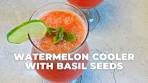 Watermelon Basil Seed Cooler l Easy Summer Drink Recipe ...