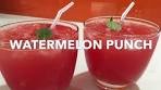 WATERMELON PUNCH **alcoholic /non alcoholic**